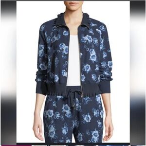 Kate Spade Praire Rose Blue Floral Active Jacket